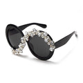 Oversized Round Sunglasses Women Diamond Rhinestone Sunglasses Men Luxury Brand Designer Glasses Eyeglasses Eyewear Vintage
