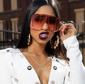 Fashion Rimless Metal Female Shades sunglasses