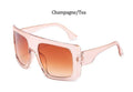 Pink Oversized Sunglasses For Women Classic Square Brand Clear Shades Vintage Big Frame Sun Glasses Female Oculos Feminino