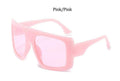 Pink Oversized Sunglasses For Women Classic Square Brand Clear Shades Vintage Big Frame Sun Glasses Female Oculos Feminino