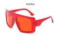 Pink Oversized Sunglasses For Women Classic Square Brand Clear Shades Vintage Big Frame Sun Glasses Female Oculos Feminino