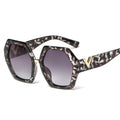 Polygonal Gradient Sunglasses Women  Luxury Brand Hexagon Black Men Sun Glasses Personality Ladies Chic 90s Eyewears