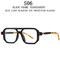 Retro Fashion Glasses Square Sunglasses For Men Blue Light Blocking Shades Sunglasses Women Vintage Vasos Decorativos Oculos Sol