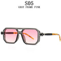 Retro Fashion Glasses Square Sunglasses For Men Blue Light Blocking Shades Sunglasses Women Vintage Vasos Decorativos Oculos Sol