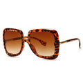 Oversized Sunglasses Women  Vintage Square Fashion Big Large Grain Frame