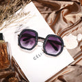 Round Sunglasses Oversize Crystal Frame Eyeglasses Diamond Eyewear UV400 Shades