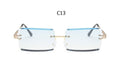 Small Square Rimless Sunglasses Women Eyewear Fashion Brown Clear Shades Glasses Vintage Luxury Brand Sun Glasses Female