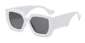 Square Big Frame Sunglasses Men Women Fashion Oversized Wide Leg Sunglasses Luxury White Black Black Shades Glasses UV400