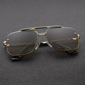 Classic Punk Sunglasses Women Fashion Square UV400 Gradient Lens Men Vintage Brand Design Metal Frame Glasses