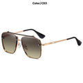 Classic Punk Sunglasses Women Fashion Square UV400 Gradient Lens Men Vintage Brand Design Metal Frame Glasses