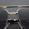 Classic Punk Sunglasses Women Fashion Square UV400 Gradient Lens Men Vintage Brand Design Metal Frame Glasses