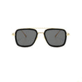 Tony Stark Robert Downey Men Women Sunglasses Brand Design Square Transparent Lenses Sun Glasses Fashion Vintage Male Eyewear