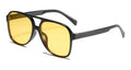 Trends Pilot Sunglasses Women Vintage Yellow Brand Designer Sunglass Female Oversized Popular Glasses Eyewear Shades
