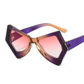 Trendy Irregular Sunglasses Women Men UV400 Punk Sun Glasses Personality Shades Fashion Eyewear Colorful Eyeglasses