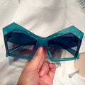 Unqiue Irregular Personality Oversized Sunglasses For Women New Luxury Brand Candy Color Square Green Orange Party Sun Glasses