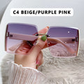 Vintage Square Sunglasses Woman Classic Retro Gradient Mirror Frameless Sun Glasses Female Fashion Rimless Oculos