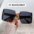 Vintage Square Sunglasses Woman Classic Retro Gradient Mirror Frameless Sun Glasses Female Fashion Rimless Oculos