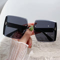 Vintage Square Sunglasses Woman Classic Retro Gradient Mirror Frameless Sun Glasses Female Fashion Rimless Oculos