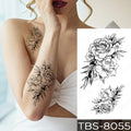 Waterproof Temporary Tattoo Sticker I Love You Flash Tattoos Lip Print Butterfly Flowers Body Art Arm Fake Sleeve Tatoo WomenJ82507-39-TBS8055