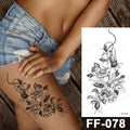 Waterproof Temporary Tattoo Sticker I Love You Flash Tattoos Lip Print Butterfly Flowers Body Art Arm Fake Sleeve Tatoo WomenJ82507-51-FF078