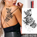 Waterproof Temporary Tattoo Sticker I Love You Flash Tattoos Lip Print Butterfly Flowers Body Art Arm Fake Sleeve Tatoo WomenJ82507-47-TBS8218