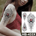 Waterproof Temporary Tattoo Sticker I Love You Flash Tattoos Lip Print Butterfly Flowers Body Art Arm Fake Sleeve Tatoo WomenJ82507-33-HB433X