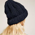 Slouchy Beanie Winter Hat for Women - Slouch Oversized Cable Knit Hats - Warm Chunky Knitted Cap for Cold Weather