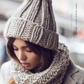 Slouchy Beanie Winter Hat for Women - Slouch Oversized Cable Knit Hats - Warm Chunky Knitted Cap for Cold Weather