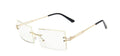 Womens Rectangle Sunglasses Vintage Shades Clear Lens Eyewears Gradient Rimless Square Sun Glasses Female Gafas  vendors