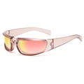 Y2K Sports Punk Sunglasses Women Men 2023 Luxury Brand Designer Square Goggle Sun Glasses UV400 Colorful Mirror Fashion Eyewear