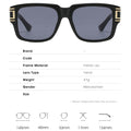 Retro Square Sunglasses Men Luxury Brand Oversized Women Sunglasses Fashion Glasses Car Driving Sunglasses UV400 Oculos
