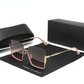 Genuine   New Design Women's Glasses UV400 Protection Sunglasses Women Gradient Lens Fashion Eyewear Oculos de sol