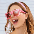 Square Big Frame Retro Sunglasses Men Women Fashion Shades UV400 Vintage Glasses