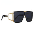 46588 Oversized Luxury Brand Sunglasses Retro Men Women Fashion One Lens Shades Uv400 Vintage Glasses