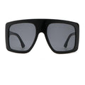oversized black shades Women sunglasses men luxury brand Big Frame Flat Top vintage sunglasses female oculos de sol