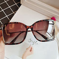 vintage oversized gradient black sunglasses for women luxury brand alloy square sun glasses female elegant sexy shades  red