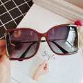 vintage oversized gradient black sunglasses for women luxury brand alloy square sun glasses female elegant sexy shades  red